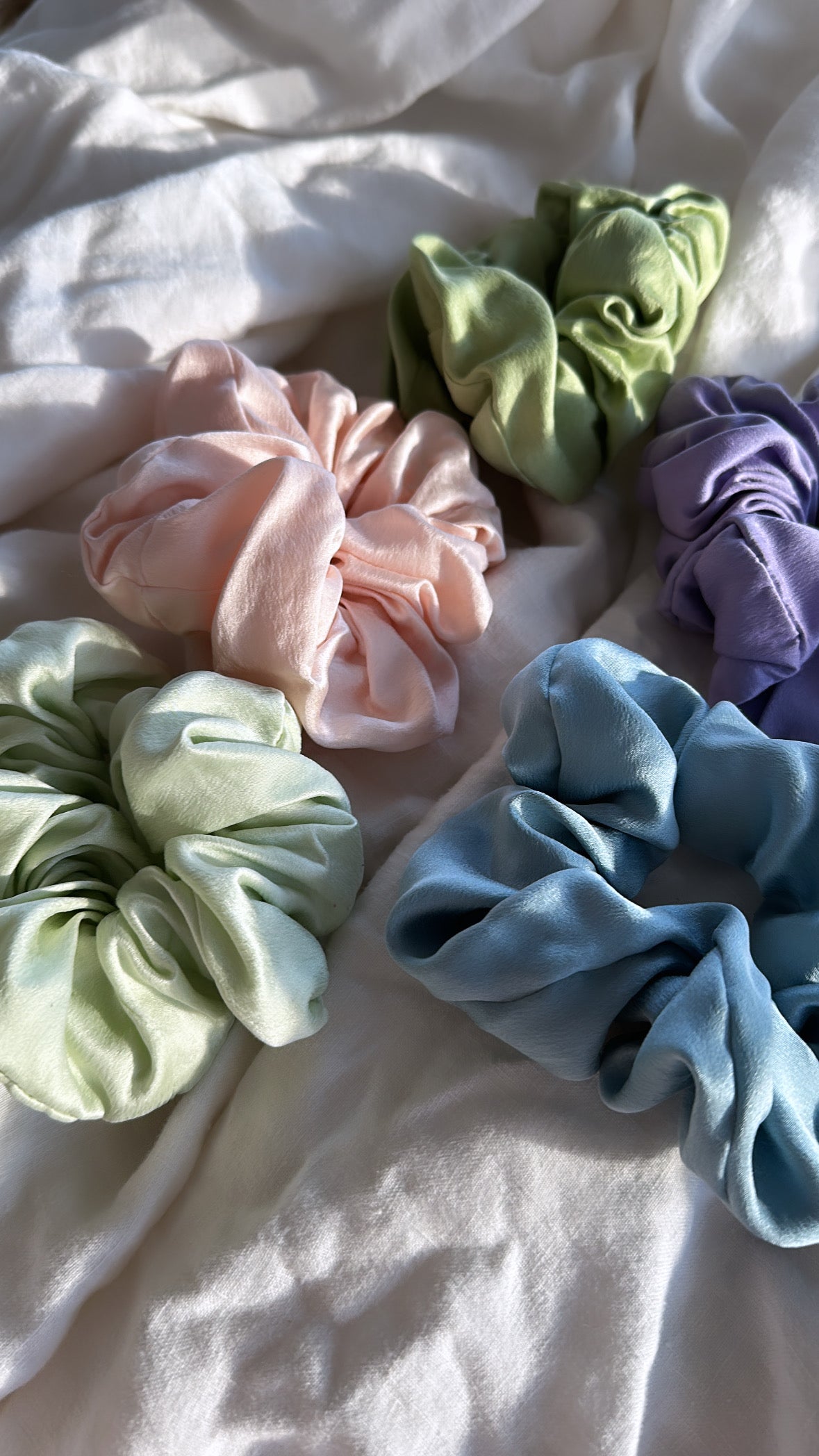 Signature Honeydove Silk Scrunchie