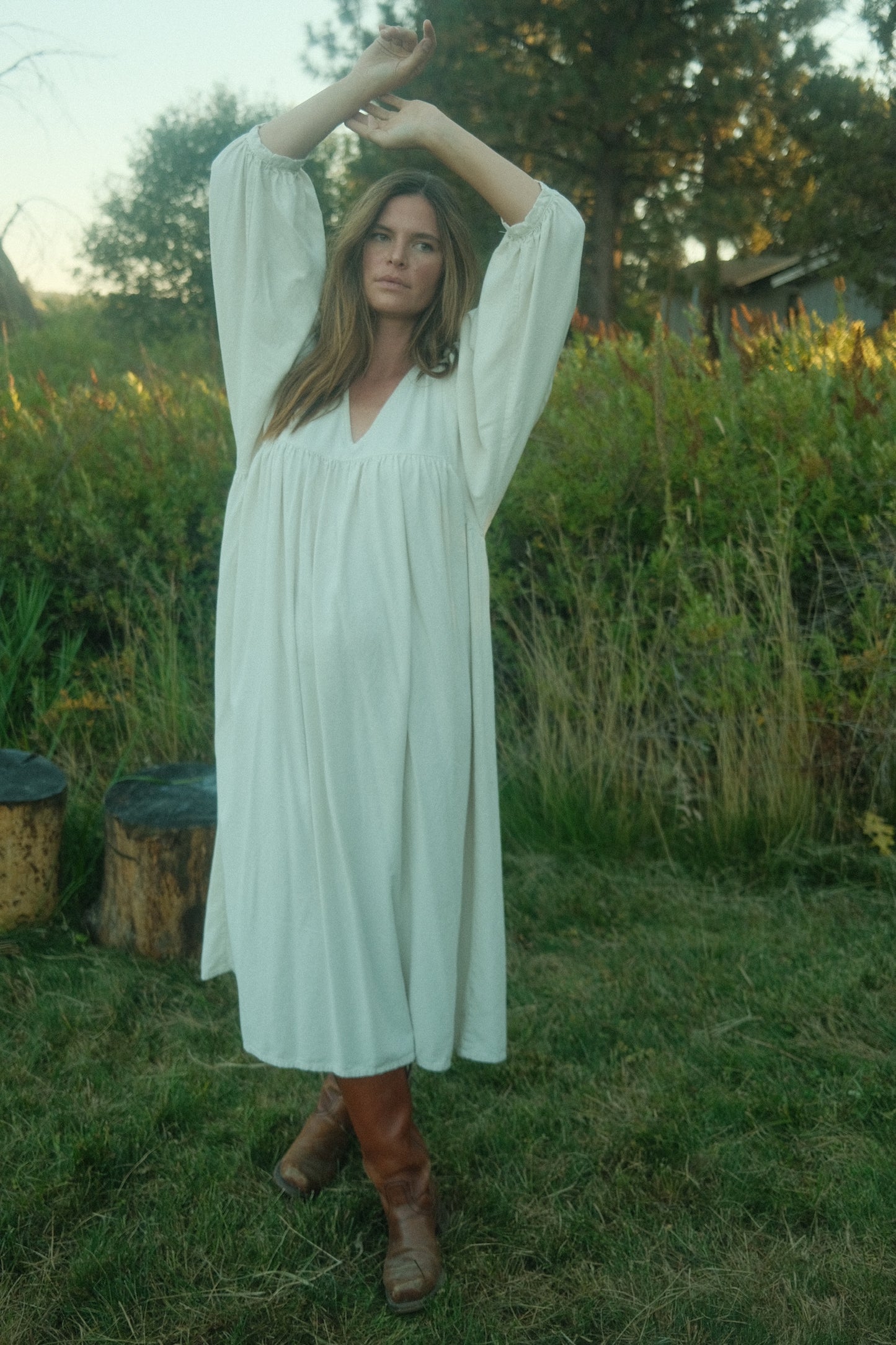 Raw Silk Cozy Dress