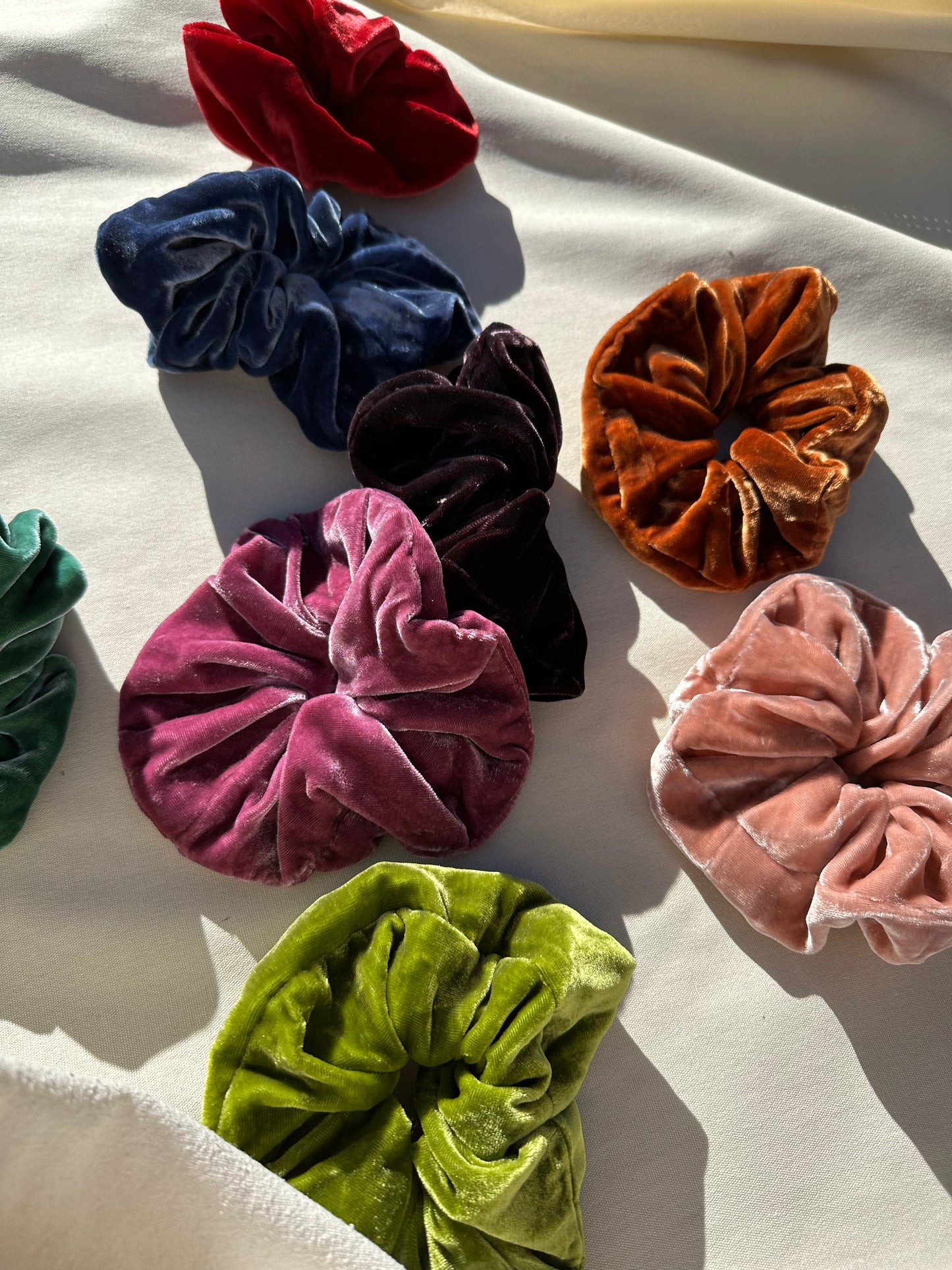 Signature Honeydove Silk Velvet Scrunchies