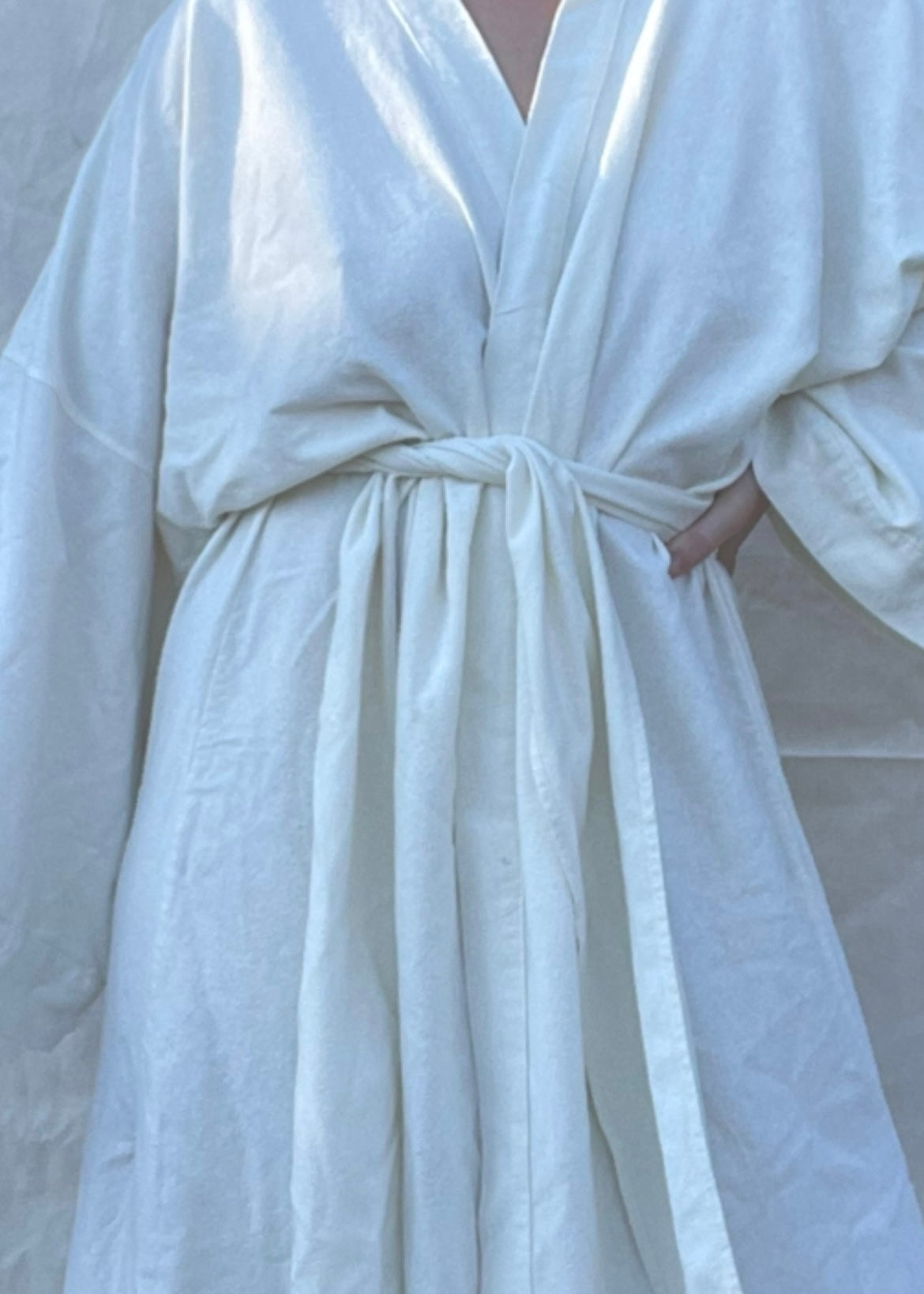 Honeydove Raw Silk House Robe