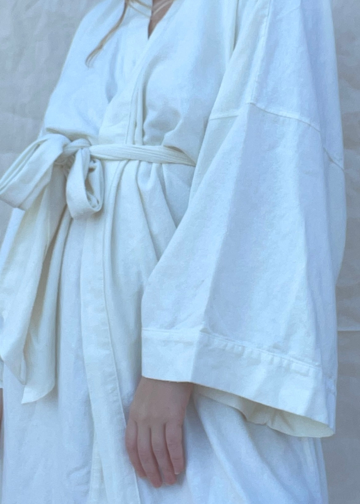 Honeydove Raw Silk House Robe