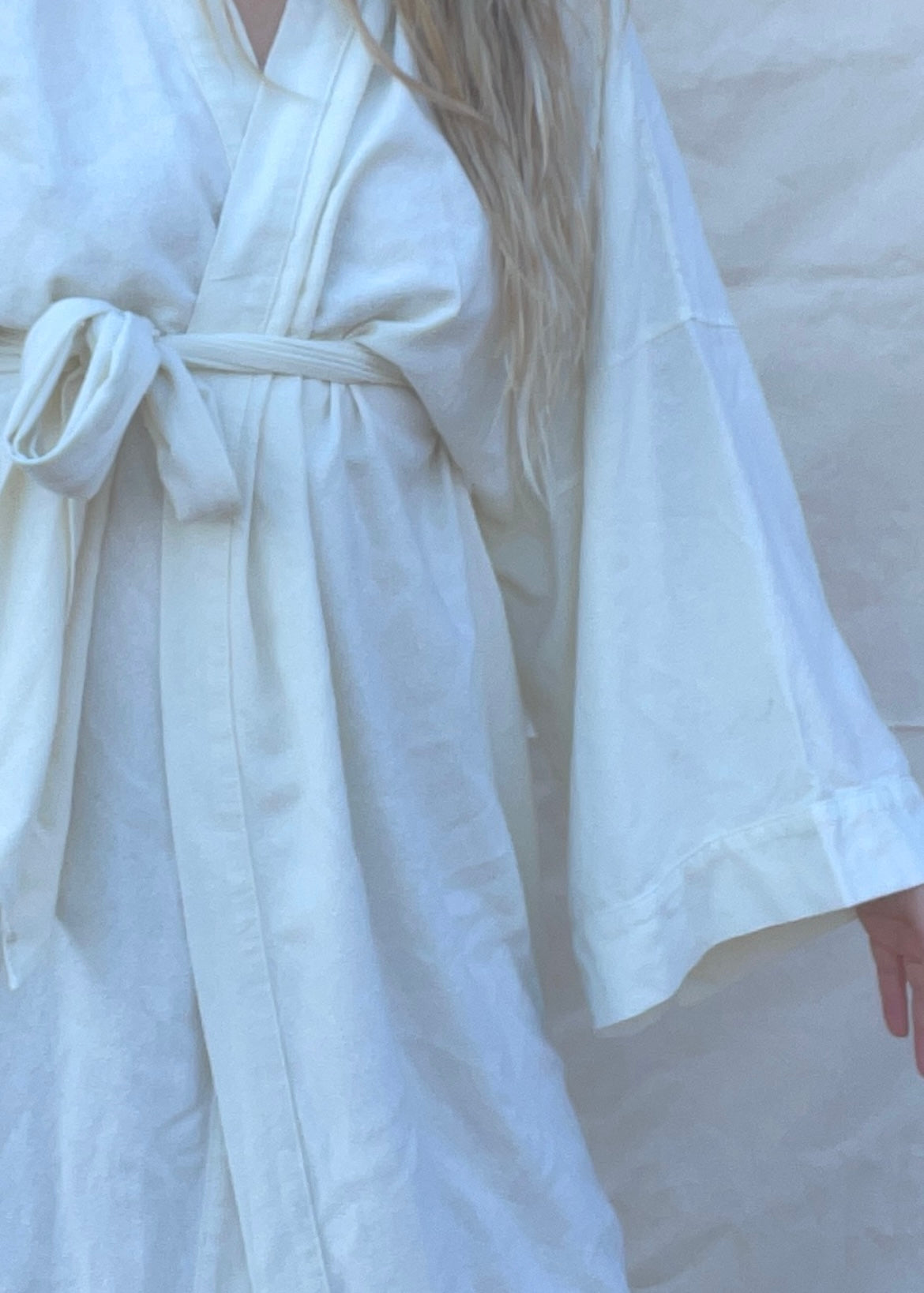 Honeydove Raw Silk House Robe