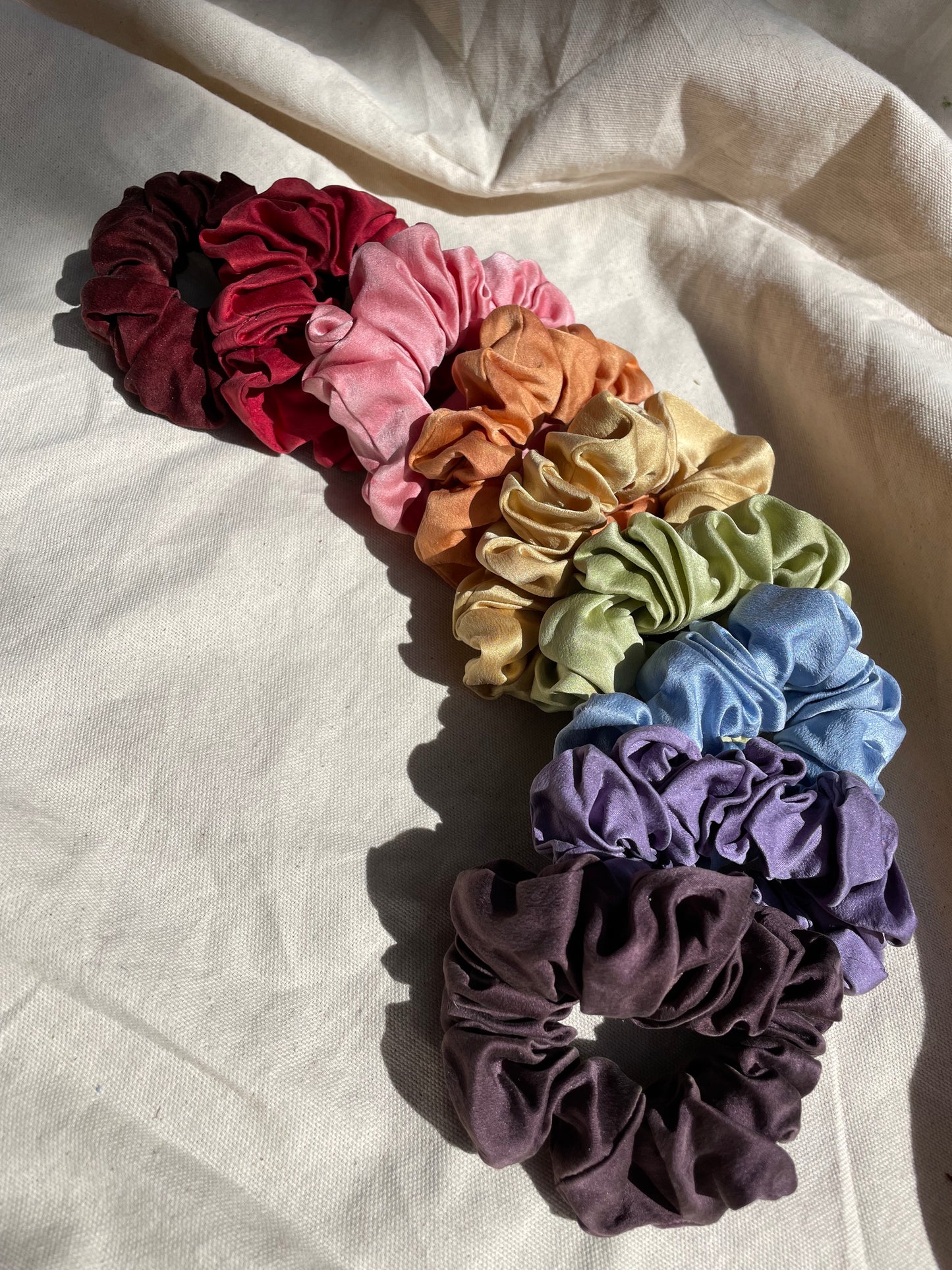 Signature Honeydove Silk Scrunchie