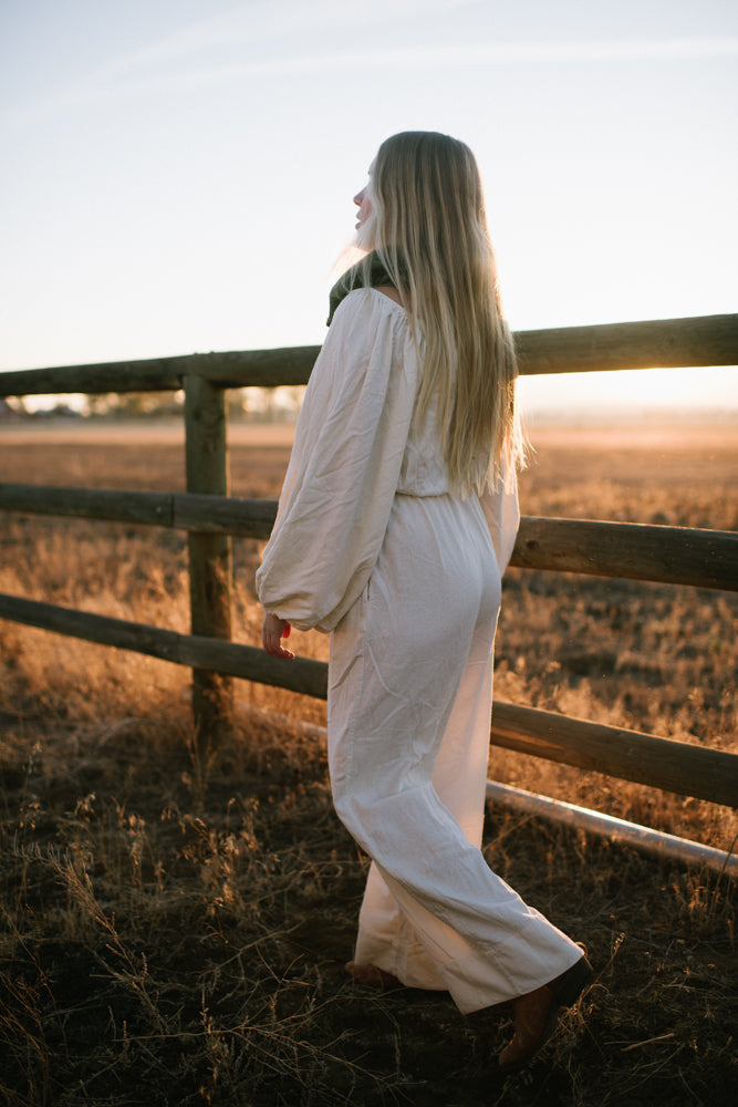 Straight Leg Raw Silk Pant