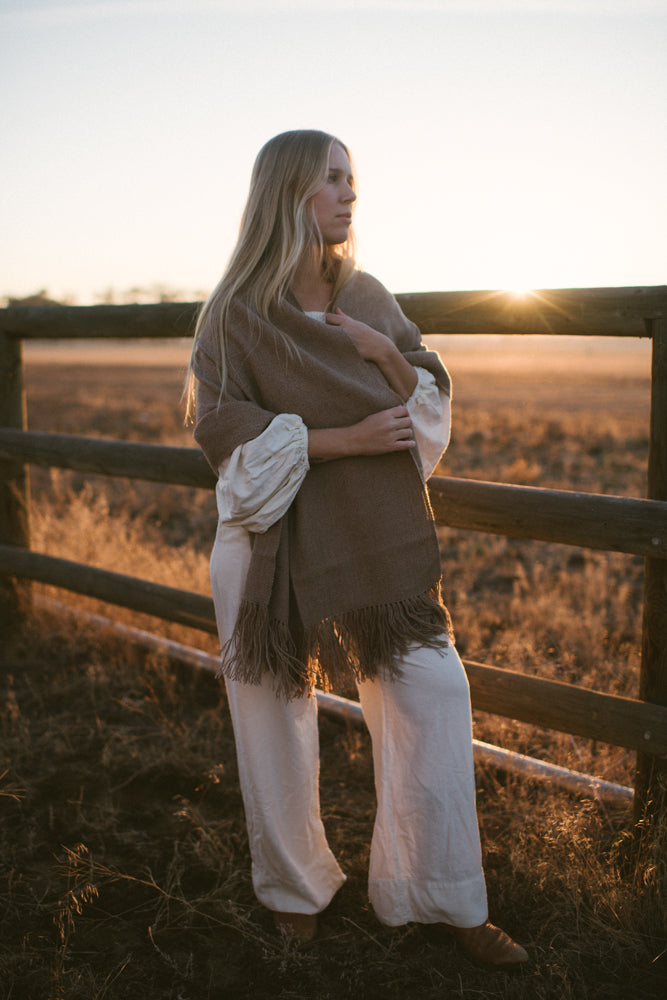 Handwoven Alpaca Shawl