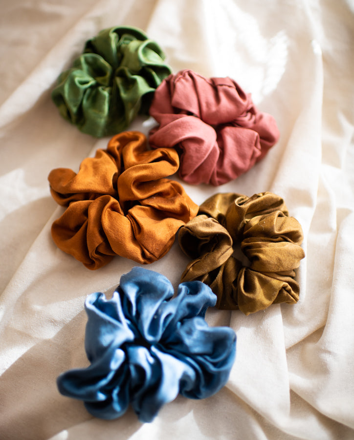 Signature Honeydove Silk Scrunchie