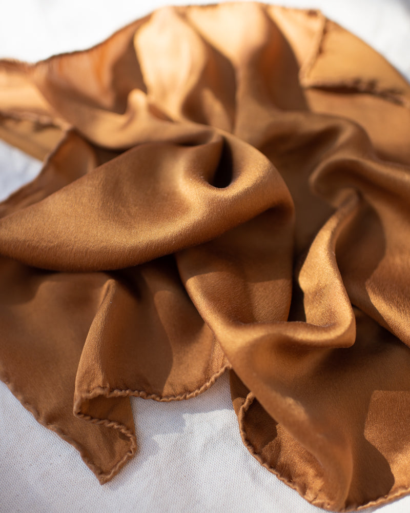 Copper Charmeuse Scarves