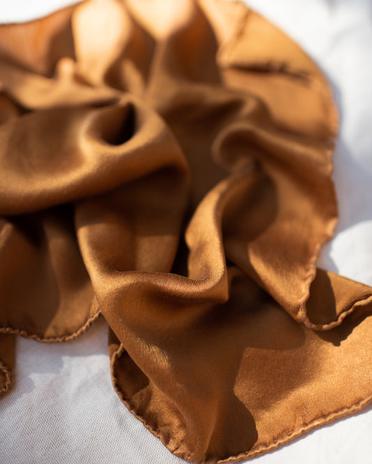 Copper Charmeuse Scarves