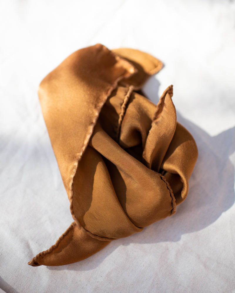 Copper Charmeuse Scarves