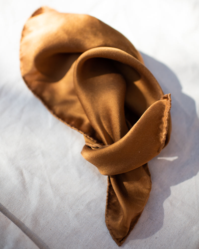 Copper Charmeuse Scarves